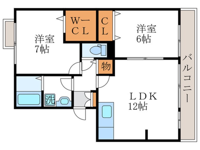 間取図 グレイス荒木Ｂ棟