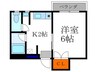 ルアナ北大路下鴨 1Kの間取り