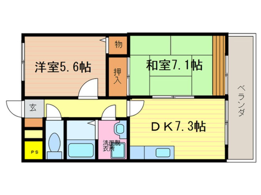 間取図 グランディ－ルＫＥＩ