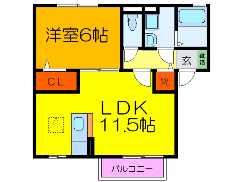 間取図 アム－ル　Ａ棟