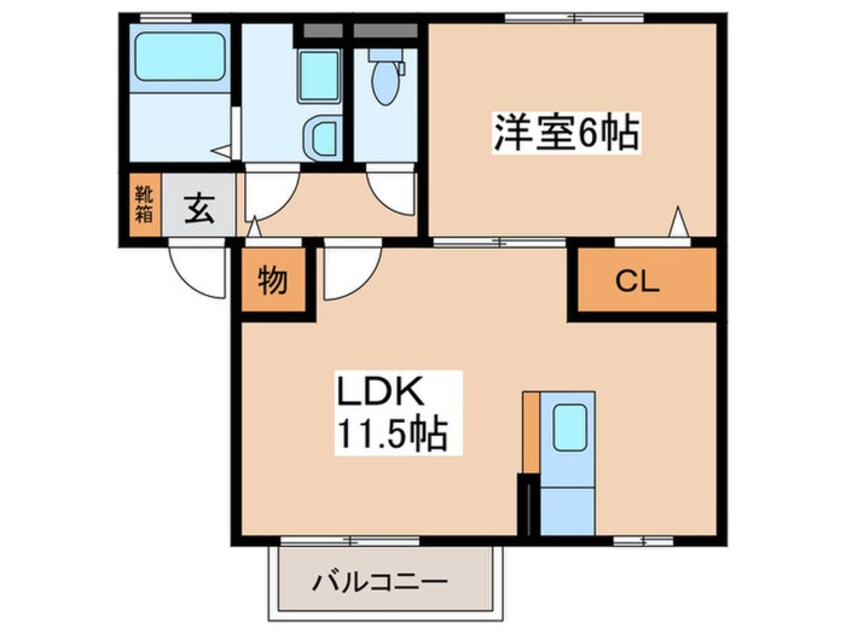 間取図 アム－ル　Ａ棟
