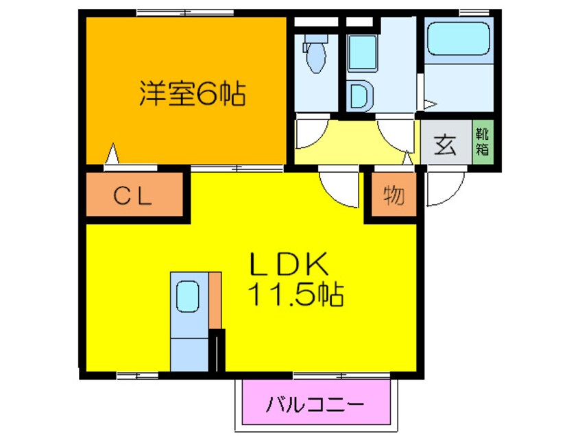 間取図 アム－ル　Ａ棟