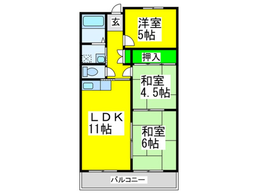 間取図 メルベーユ２４６