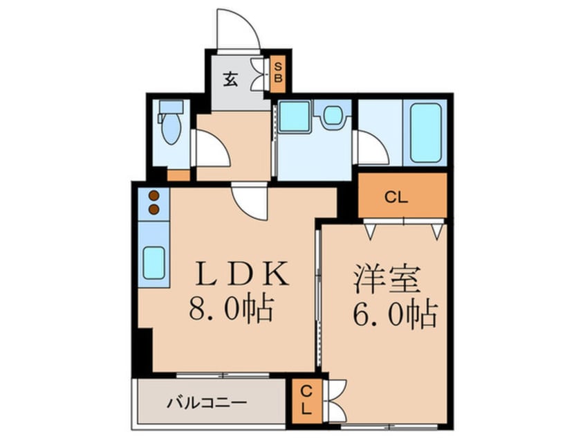 間取図 アフィット天満橋