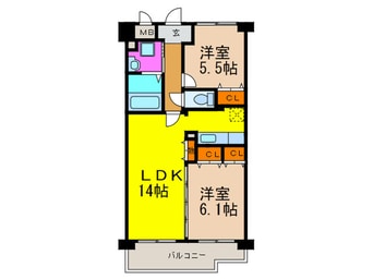 間取図 メゾン・ド・ファミ－ル