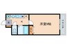 セコンダリー谷畑 1Kの間取り