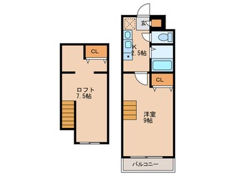 間取図 セコンダリー谷畑