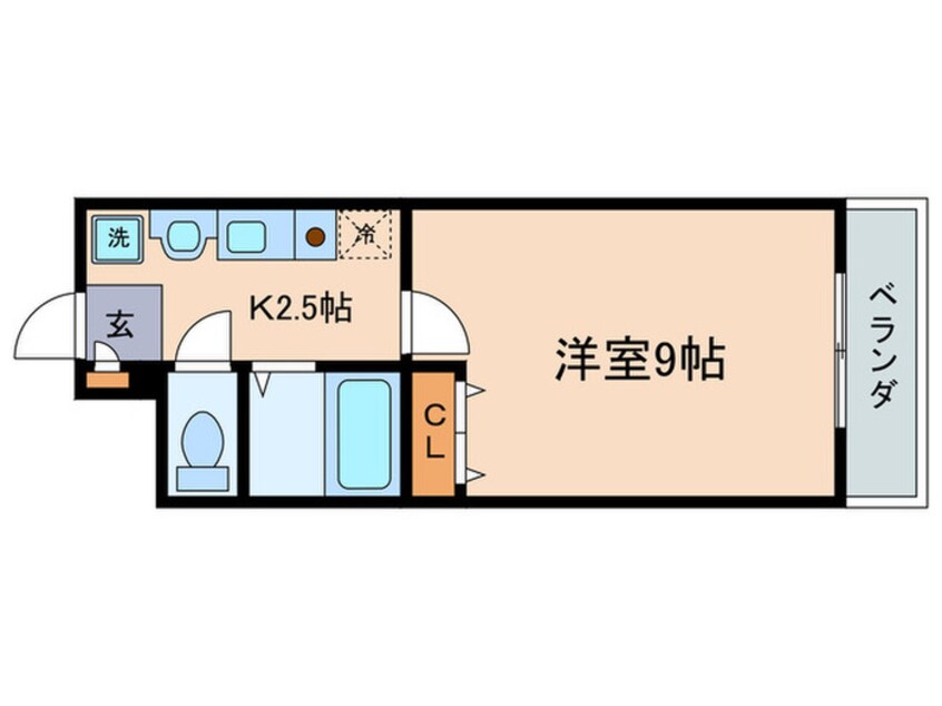 間取図 セコンダリー谷畑