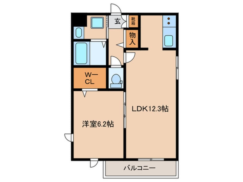 間取図 ブル－リ－フⅡ
