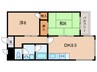 六甲司マンション 2DKの間取り