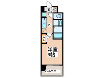 間取図 ｴｽﾃﾑｺｰﾄ大阪WESTⅡ(304)