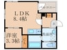 メゾン・ド・勧修寺 1LDKの間取り