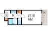 ファミリエ北白川 1Kの間取り