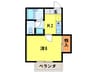 メゾン勇 1Kの間取り