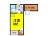 オ－ナ－ズマンション瓢箪山 1Kの間取り