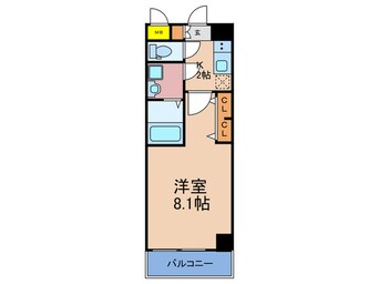 間取図 セオリー梅田ドムス(305)