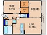 Ｎｏｒｔｈ　Ｃｏａｓｔ 2LDKの間取り