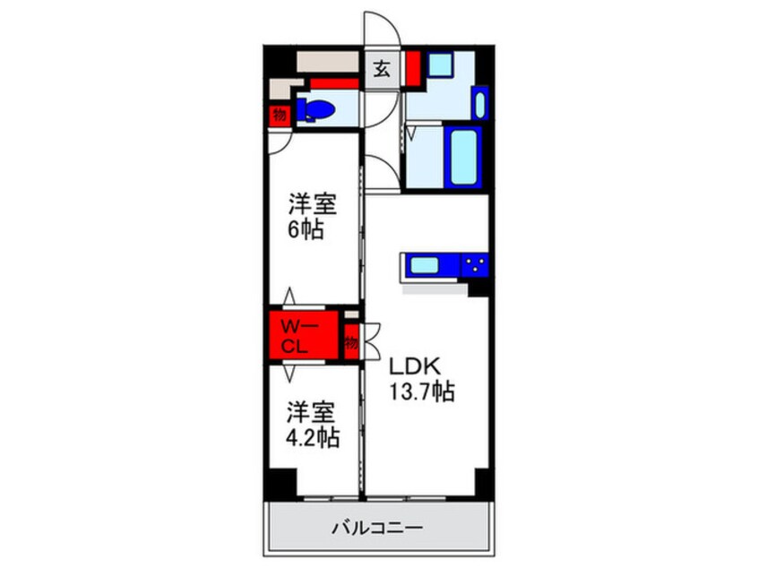 間取図 トリニティ豊中本町