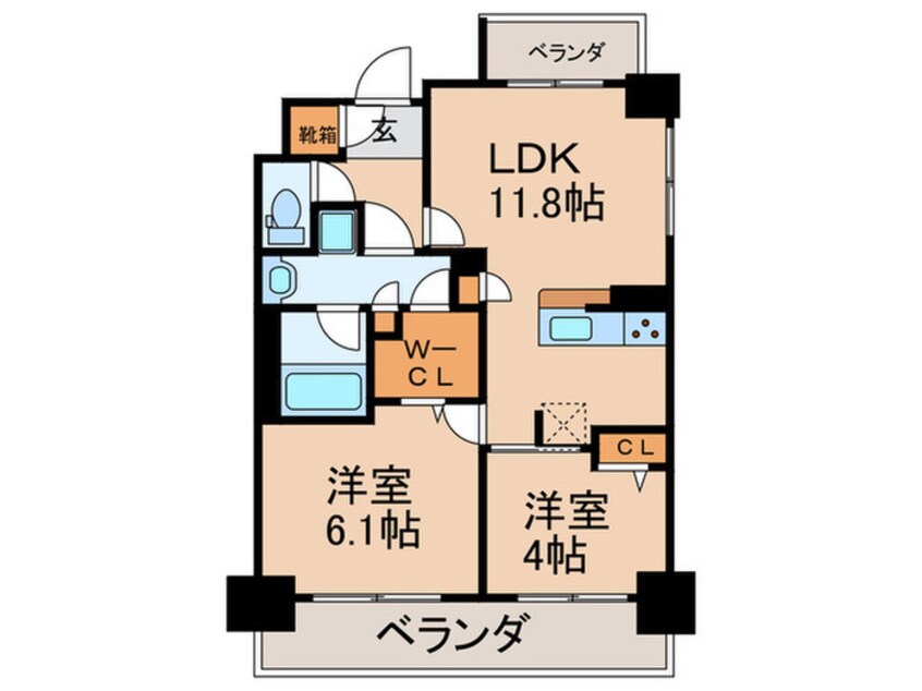 間取図 アーバネックス同心