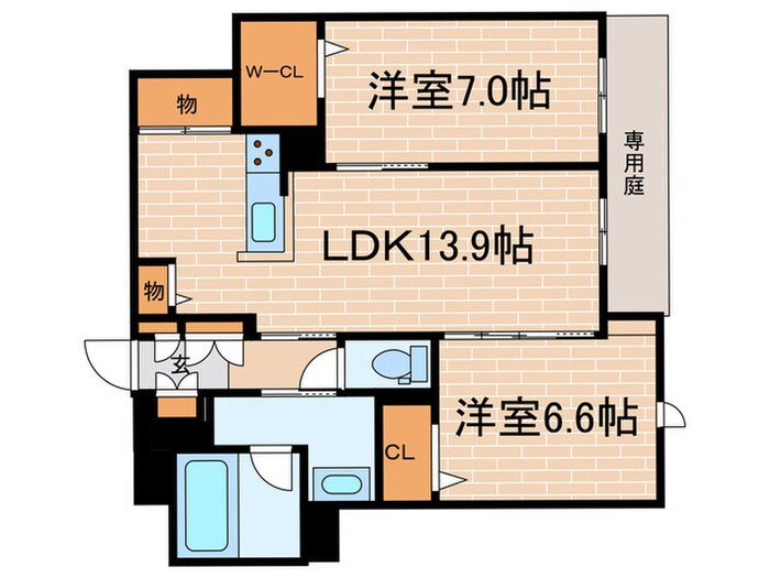 間取り図 エクセレントガーデンヒルズB棟