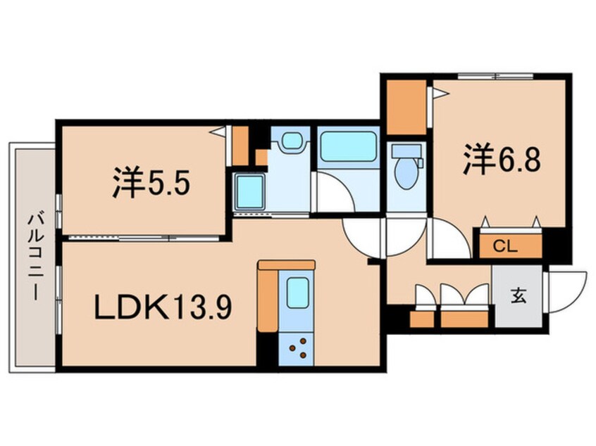間取図 エクセレントガーデンヒルズB棟