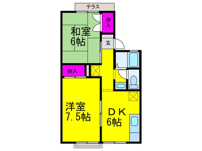 間取り図 ロイヤルシャルム米田