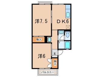 間取図 ロイヤルシャルム米田
