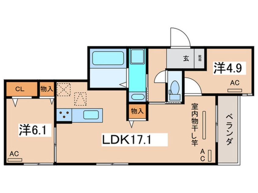 間取図 Clashist墨江