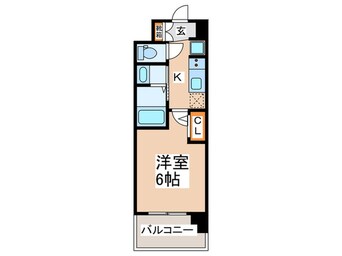 間取図 ｴｽﾃﾑｺｰﾄ大阪WESTⅡ(403)