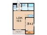 仮)ジーメゾン明石東二見 1LDKの間取り