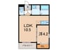 仮)ジーメゾン明石東二見 1LDKの間取り