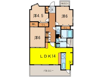 間取図 ファミール神戸熊内町（709）