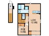 セレーネ 1LDKの間取り