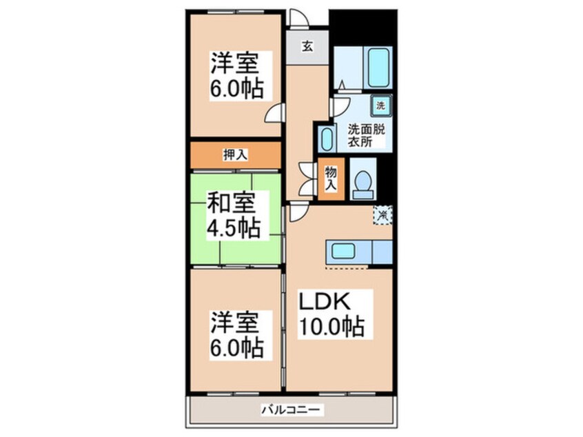 間取図 マンションＮＡＳＨＩＭＡ