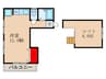 スクエアー４７ 1Rの間取り