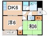 コーセー5番館 2DKの間取り