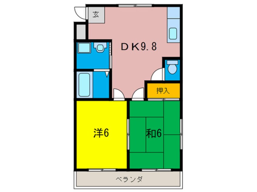 間取図 サンハイツ