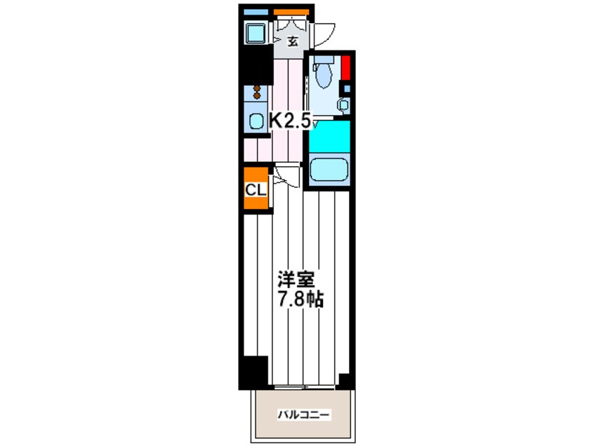 間取図 エスライズ北堀江(904)