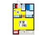 Luxe浜寺Ａ棟 1Kの間取り