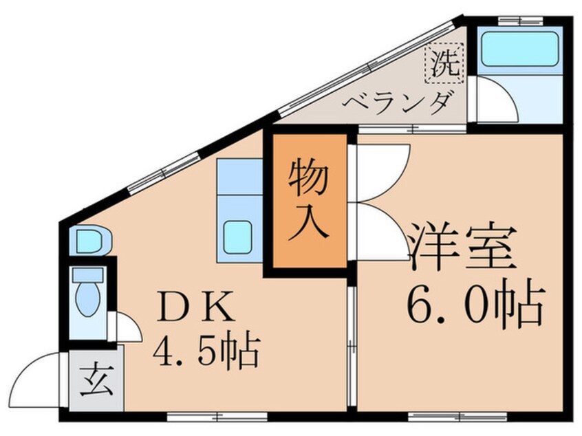 間取図 マンション竹田