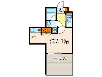 間取図 べラジオ京都高台寺(101)