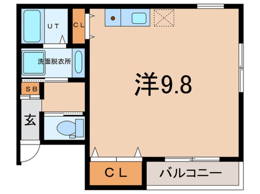 間取図 リベルテ駒ヶ林