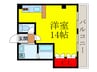 メゾン神田 1Rの間取り