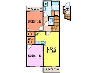 間取図 プチ　シャ