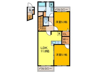間取図 プチ　シャ