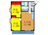 ビラ小松 2LDKの間取り