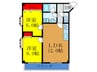 ビラ小松 2LDKの間取り