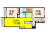 シティライツ中山寺 2LDKの間取り