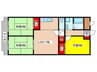新池島ハイツ 3LDKの間取り
