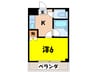 ジュネスＴＵＫＵＭＯ 1Kの間取り